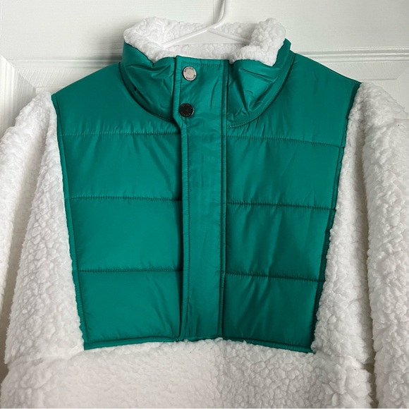 SPYDER Boulder Anorak WOMAN’s XL 1/4 zip thick sherpa jacket (Neon Pink Trim) - Picture 2 of 8